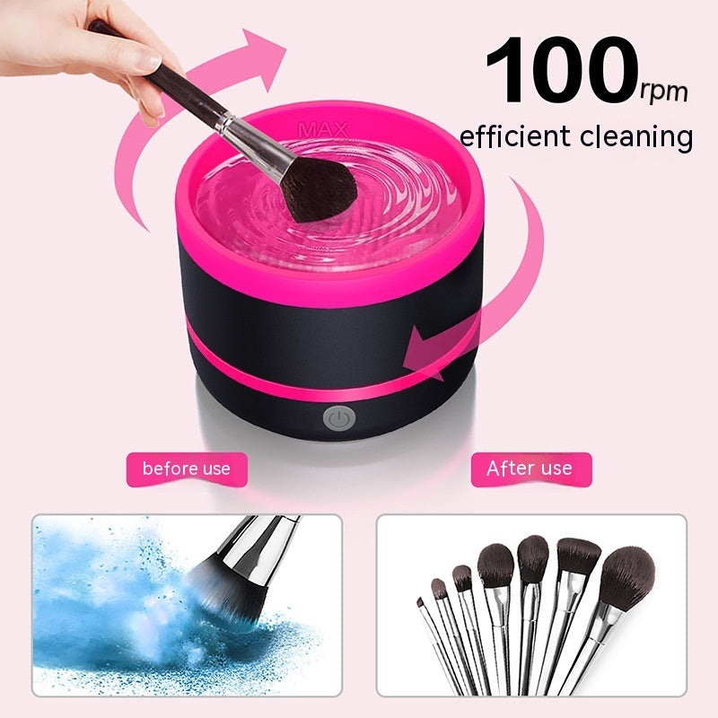 OKALIA CleanBrush – Nettoyeur Électrique pour Pinceaux de Maquillage