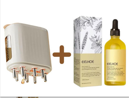 OKALIA RedVibe Comb – Peigne Vibrant à Lumière Rouge & Micro-Courants Revitalisants